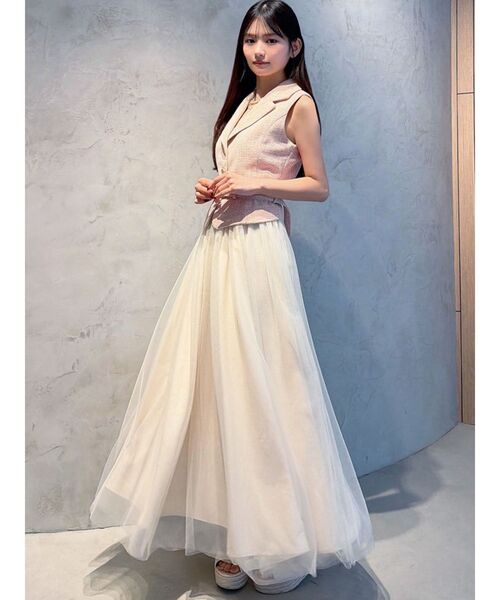 RESEXXY（リゼクシー）の「マルチウェイツイードセットアップ（ワンピース・レディース・ピンク/ブルー/アイボリー・FREE）」の22枚目の写真