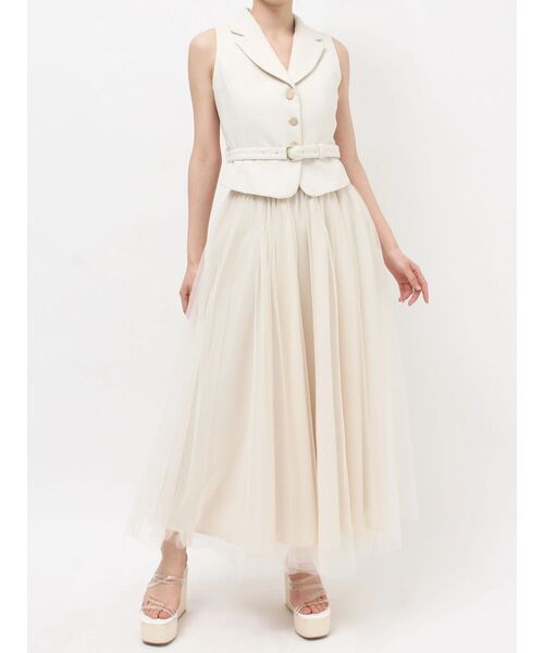 RESEXXY（リゼクシー）の「マルチウェイツイードセットアップ（ワンピース・レディース・ピンク/ブルー/アイボリー・FREE）」の8枚目の写真