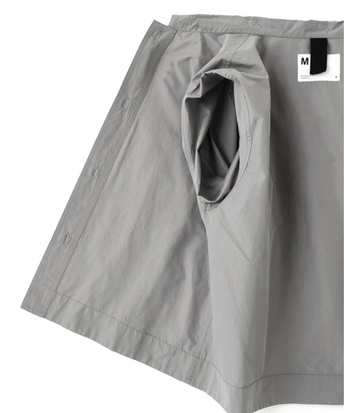 MHL.（エムエイチエル）の「PAPER COTTON NYLON（シャツ/ブラウス・レディース・オフホワイト/グレー・2/1）」の10枚目の写真