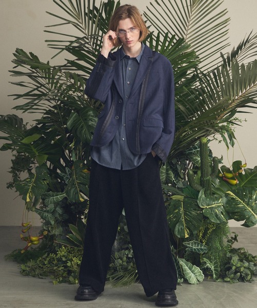 MAISON SPECIAL(メゾンスペシャル)の「《UNISEX》2.25oz Super Light Prime-Over Sheer Denim Shirts/2.25oz スーパーライトプライムオーバーシアーデニムシャツ【MAISON SPECIAL/メゾンスペシャル】(シャツ/ブラウス・メンズ・ブルー/ネイビー・2/1/0)」の7枚目の写真