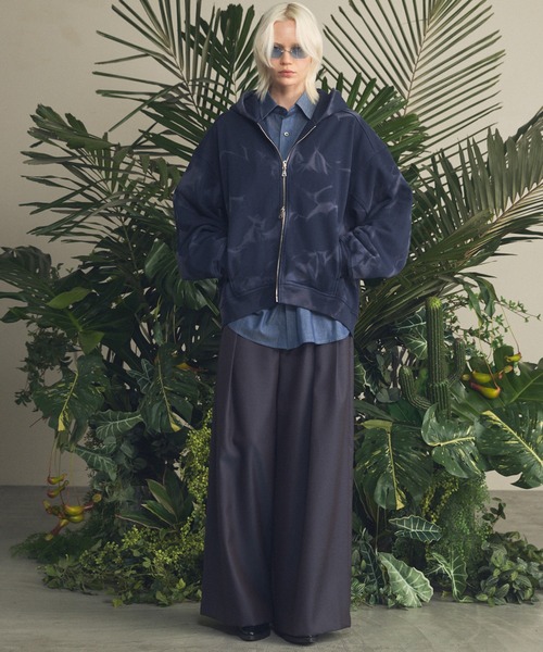 MAISON SPECIAL(メゾンスペシャル)の「《UNISEX》2.25oz Super Light Prime-Over Sheer Denim Shirts/2.25oz スーパーライトプライムオーバーシアーデニムシャツ【MAISON SPECIAL/メゾンスペシャル】(シャツ/ブラウス・メンズ・ブルー/ネイビー・2/1/0)」の4枚目の写真