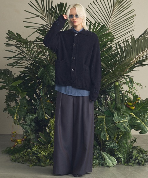 MAISON SPECIAL(メゾンスペシャル)の「《UNISEX》2.25oz Super Light Prime-Over Sheer Denim Shirts/2.25oz スーパーライトプライムオーバーシアーデニムシャツ【MAISON SPECIAL/メゾンスペシャル】(シャツ/ブラウス・メンズ・ブルー/ネイビー・2/1/0)」の5枚目の写真