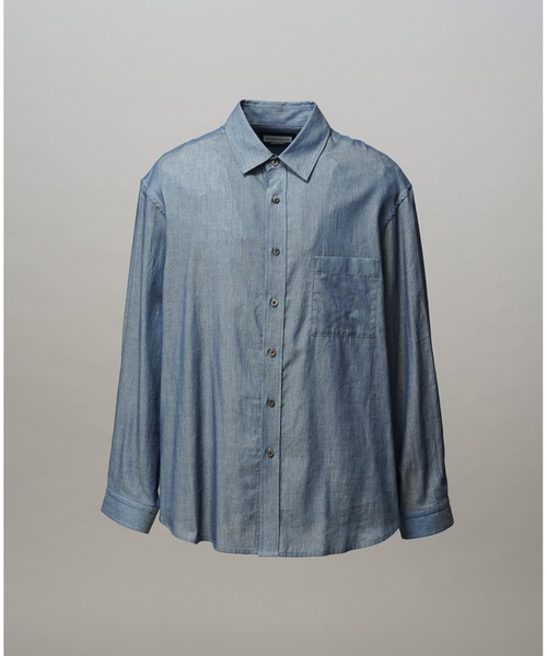 UNISEX》2.25oz Super Light Prime-Over Sheer Denim Shirts/2.25oz