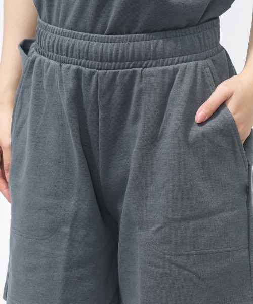 CONVERSE（コンバース）の「コンバース  SIDE POCKET SW SHORTS L サイドポケットスウェットショーツ（スウェットパンツ・レディース・オフホワイト/チャコールグレー・S/M/L）」の9枚目の写真