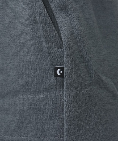 CONVERSE（コンバース）の「コンバース  SIDE POCKET SW SHORTS L サイドポケットスウェットショーツ（スウェットパンツ・レディース・オフホワイト/チャコールグレー・S/M/L）」の7枚目の写真
