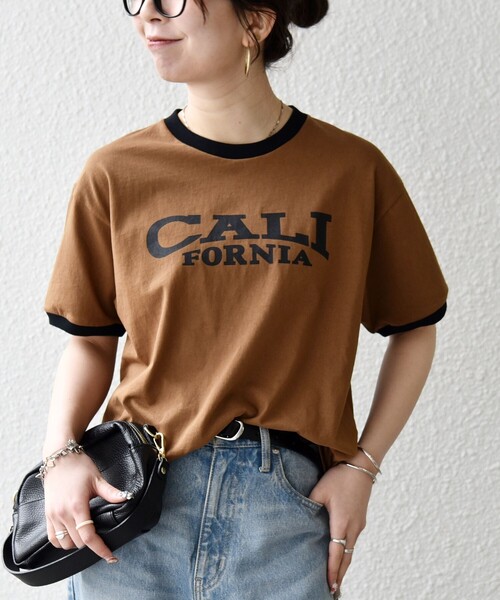 SHIPS any(シップス エニィ)の「【SHIPS any別注】THE KNiTS:〈洗濯機可能〉ロゴ プリント リンガー TEE(Tシャツ/カットソー・レディース・ブラウン/ホワイト・ONE SIZE)」の14枚目の写真