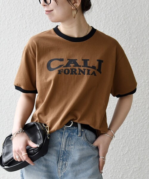 SHIPS any(シップス エニィ)の「【SHIPS any別注】THE KNiTS:〈洗濯機可能〉ロゴ プリント リンガー TEE(Tシャツ/カットソー・レディース・ブラウン/ホワイト・ONE SIZE)」の18枚目の写真