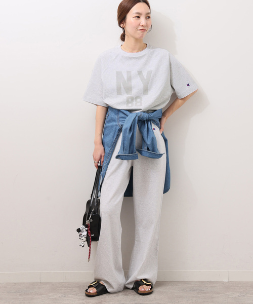 Champion(チャンピオン)の「別注【Champion/チャンピオン】16s/1 Jersey PT Bleach Wash:パンツ(スウェットパンツ・レディース・ブラック系その他/ライトグレー/ブラウン・FREE)」の14枚目の写真