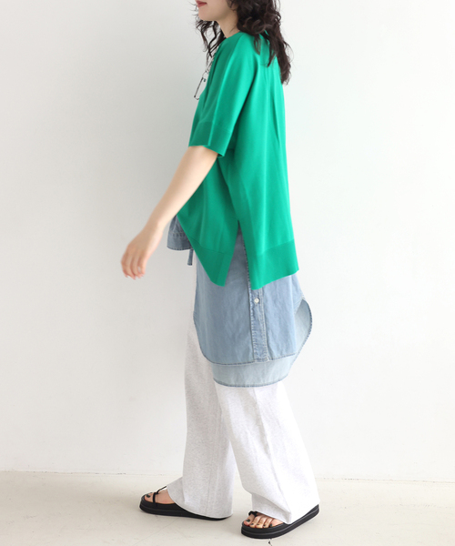 Champion(チャンピオン)の「別注【Champion/チャンピオン】16s/1 Jersey PT Bleach Wash:パンツ(スウェットパンツ・レディース・ブラック系その他/ライトグレー/ブラウン・FREE)」の22枚目の写真