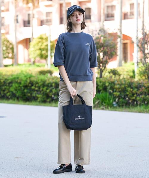 DRESSTERIOR(ドレステリア)の「【セットアップ可/ウォッシャブル】ストレッチ裏毛ハーフスリーブプルオーバー(Tシャツ/カットソー・レディース・グレー/チャコールグレー・34/36/38)」の8枚目の写真