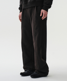 DIVEIN（ダイブイン）の「WASHED SIDE ZIP SWEAT PANTS (BLACK)（スウェットパンツ）」