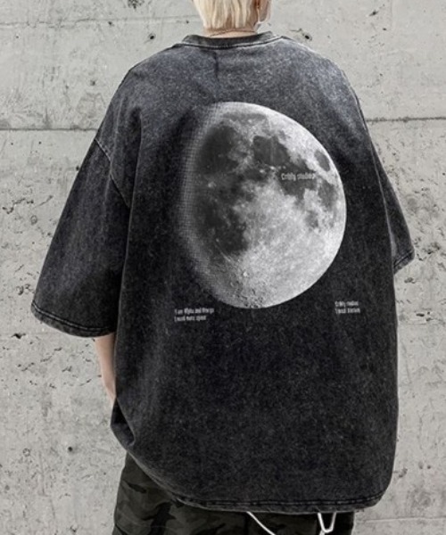 link lot(リンクロット)の「バックムーンプリントピグメントTシャツ(Tシャツ/カットソー・メンズ・ピンク/ブラック・M/L)」の5枚目の写真