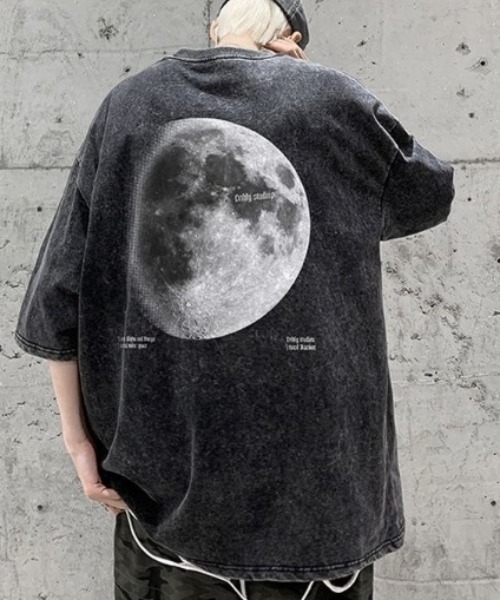 link lot(リンクロット)の「バックムーンプリントピグメントTシャツ(Tシャツ/カットソー・メンズ・ピンク/ブラック・M/L)」の6枚目の写真