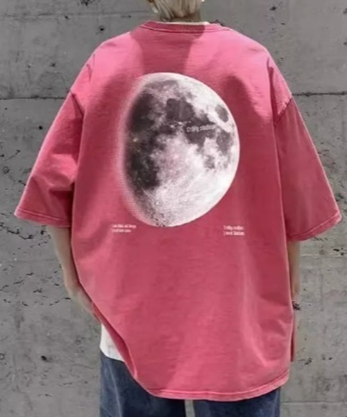 link lot(リンクロット)の「バックムーンプリントピグメントTシャツ(Tシャツ/カットソー・メンズ・ピンク/ブラック・M/L)」の11枚目の写真