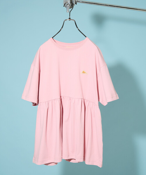 FREAK'S STORE（フリークスストア）の「限定展開 KELTY × FREAK'S STORE/ケルティ 別注 切り替え 半袖チュニック（接触冷感・吸水速乾・UVカット・遮熱）（Tシャツ/カットソー・レディース・オリーブ/ブラック/チャコール/ベージュ/オフホワイト/グレー/ピンク・ﾌﾘ-）」の7枚目の写真