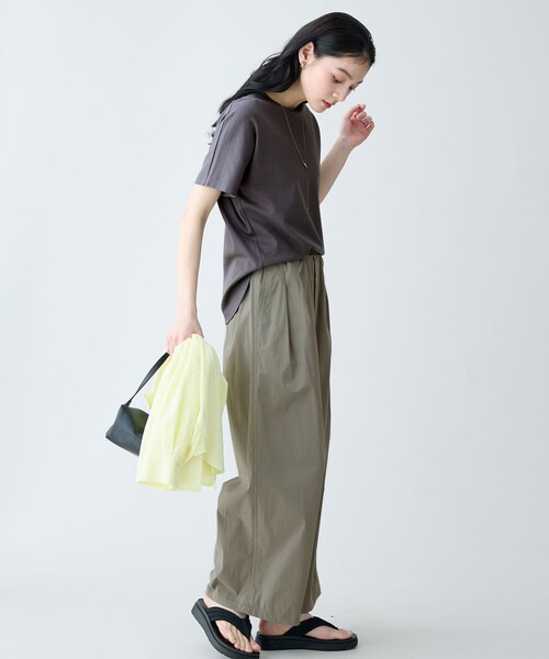 ANY(エニィ)の「プレミアムコットンベーシックTシャツ(Tシャツ/カットソー・レディース・レッド系/ホワイト系/ダークブラウン系/ベージュ系/グレー系9/ピンク系9/スカイブルー系/ブルー系・LARGE/MEDIUM)」の11枚目の写真