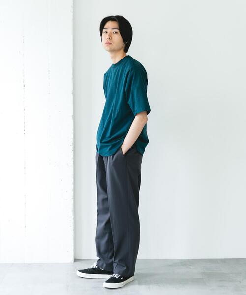 URBAN RESEARCH DOORS（アーバンリサーチドアーズ）の「クイックドライ ショートスリーブTシャツ（Tシャツ/カットソー・メンズ・ネイビー/ホワイト系その他/ホワイト/グリーン系その他/ブラック/ブラック系その他・LARGE/MEDIUM/SMALL/X-LARGE）」の8枚目の写真