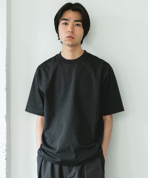 URBAN RESEARCH DOORS(アーバンリサーチドアーズ)の「『吸水速乾/接触冷感/イージーケア』クイックドライ ショートスリーブTシャツ(Tシャツ/カットソー・メンズ・ネイビー/ホワイト系その他/ホワイト/グリーン系その他/ブラック/ブラック系その他/チャコールグレー・LARGE/MEDIUM/SMALL/X-LARGE)」の10枚目の写真