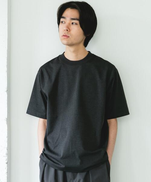 URBAN RESEARCH DOORS(アーバンリサーチドアーズ)の「『吸水速乾/接触冷感/イージーケア』クイックドライ ショートスリーブTシャツ(Tシャツ/カットソー・メンズ・ネイビー/ホワイト系その他/ホワイト/グリーン系その他/ブラック/ブラック系その他/チャコールグレー・LARGE/MEDIUM/SMALL/X-LARGE)」の11枚目の写真
