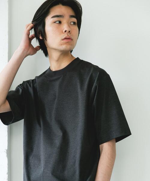 URBAN RESEARCH DOORS(アーバンリサーチドアーズ)の「『吸水速乾/接触冷感/イージーケア』クイックドライ ショートスリーブTシャツ(Tシャツ/カットソー・メンズ・ネイビー/ホワイト系その他/ホワイト/グリーン系その他/ブラック/ブラック系その他/チャコールグレー・LARGE/MEDIUM/SMALL/X-LARGE)」の13枚目の写真