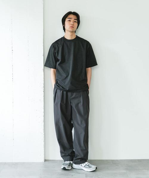 URBAN RESEARCH DOORS(アーバンリサーチドアーズ)の「『吸水速乾/接触冷感/イージーケア』クイックドライ ショートスリーブTシャツ(Tシャツ/カットソー・メンズ・ネイビー/ホワイト系その他/ホワイト/グリーン系その他/ブラック/ブラック系その他/チャコールグレー・LARGE/MEDIUM/SMALL/X-LARGE)」の14枚目の写真