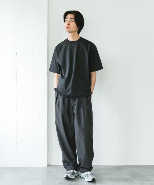 URBAN RESEARCH DOORS(アーバンリサーチドアーズ)の「『吸水速乾/接触冷感/イージーケア』クイックドライ ショートスリーブTシャツ(Tシャツ/カットソー・メンズ・ネイビー/ホワイト系その他/ホワイト/グリーン系その他/ブラック/ブラック系その他/チャコールグレー・LARGE/MEDIUM/SMALL/X-LARGE)」の15枚目の写真