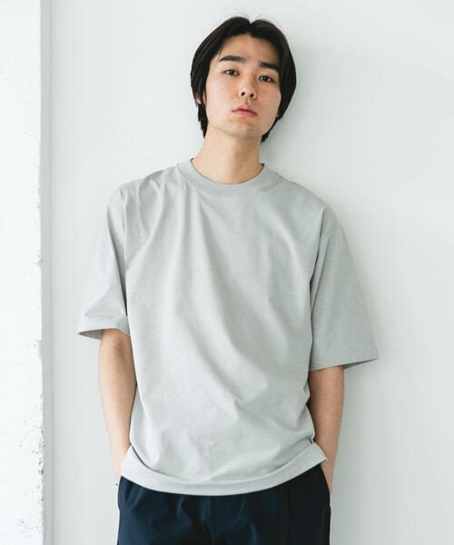 URBAN RESEARCH DOORS(アーバンリサーチドアーズ)の「『吸水速乾/接触冷感/イージーケア』クイックドライ ショートスリーブTシャツ(Tシャツ/カットソー・メンズ・ネイビー/ホワイト系その他/ホワイト/グリーン系その他/ブラック/ブラック系その他/チャコールグレー・LARGE/MEDIUM/SMALL/X-LARGE)」の19枚目の写真