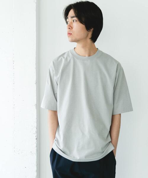 URBAN RESEARCH DOORS(アーバンリサーチドアーズ)の「『吸水速乾/接触冷感/イージーケア』クイックドライ ショートスリーブTシャツ(Tシャツ/カットソー・メンズ・ネイビー/ホワイト系その他/ホワイト/グリーン系その他/ブラック/ブラック系その他/チャコールグレー・LARGE/MEDIUM/SMALL/X-LARGE)」の20枚目の写真