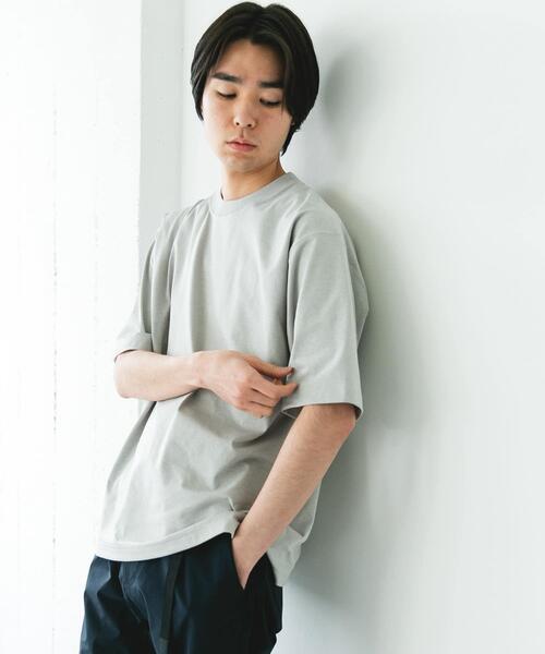 URBAN RESEARCH DOORS(アーバンリサーチドアーズ)の「『吸水速乾/接触冷感/イージーケア』クイックドライ ショートスリーブTシャツ(Tシャツ/カットソー・メンズ・ネイビー/ホワイト系その他/ホワイト/グリーン系その他/ブラック/ブラック系その他/チャコールグレー・LARGE/MEDIUM/SMALL/X-LARGE)」の22枚目の写真