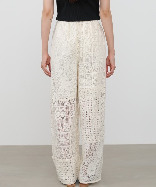 Bab(バブ)の「【サイズ展開あり/セットアップ対応】パッチワークレースパンツ(その他パンツ・レディース・ブラック/ホワイト系その他・M)」の16枚目の写真
