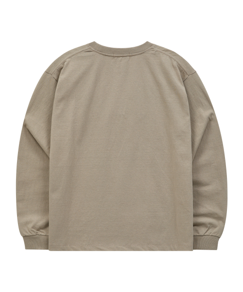 HOODHOOD（フッドフッド）の「エイリアンピース ロングスリーブTシャツ ライトカーキ（Tシャツ/カットソー・レディース・その他・1/2）」の6枚目の写真