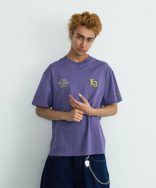 XLARGE(エクストララージ)の「VARSITY S/S TEE(Tシャツ/カットソー・メンズ・パープル/ホワイト/ブラック・S/M/L/XL)」の10枚目の写真