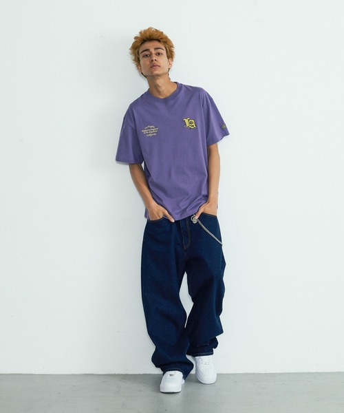XLARGE(エクストララージ)の「VARSITY S/S TEE(Tシャツ/カットソー・メンズ・パープル/ホワイト/ブラック・S/M/L/XL)」の11枚目の写真