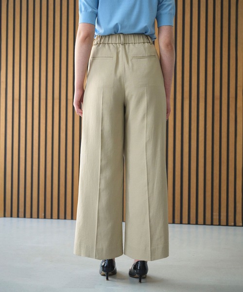 N.O.R.C(ノーク)の「【トリアセリネン】ラップトラウザーパンツ(スラックス・レディース・ホワイト/ベージュ/ネイビー・S/M)」の11枚目の写真
