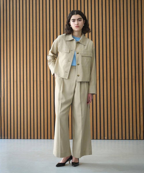 N.O.R.C(ノーク)の「【トリアセリネン】ラップトラウザーパンツ(スラックス・レディース・ホワイト/ベージュ/ネイビー・S/M)」の12枚目の写真