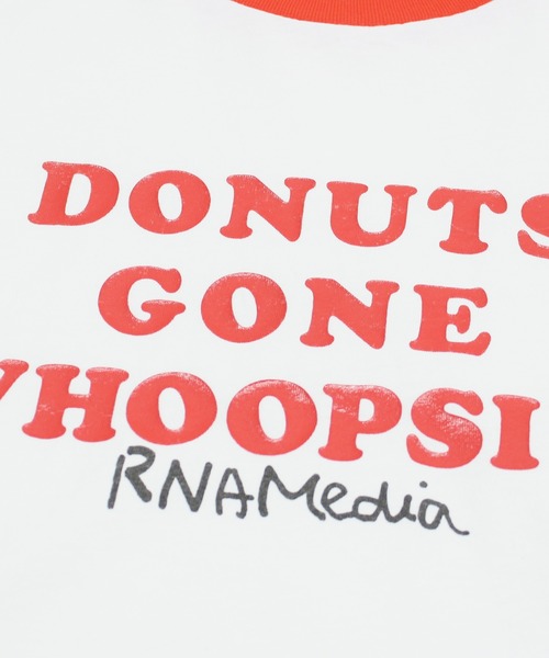 RNA（アールエヌエー）の「M2691 DONUTSロゴクレリックミニT（Tシャツ/カットソー・レディース・ホワイト/ミント/スミクロ・MEDIUM）」の17枚目の写真