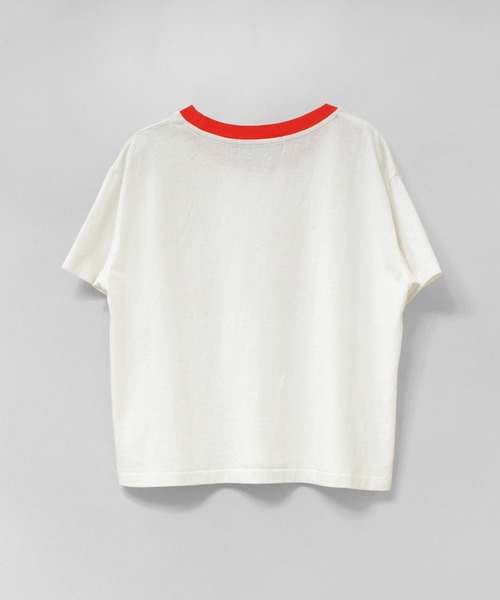 RNA（アールエヌエー）の「M2691 DONUTSロゴクレリックミニT（Tシャツ/カットソー・レディース・ホワイト/ミント/スミクロ・MEDIUM）」の8枚目の写真