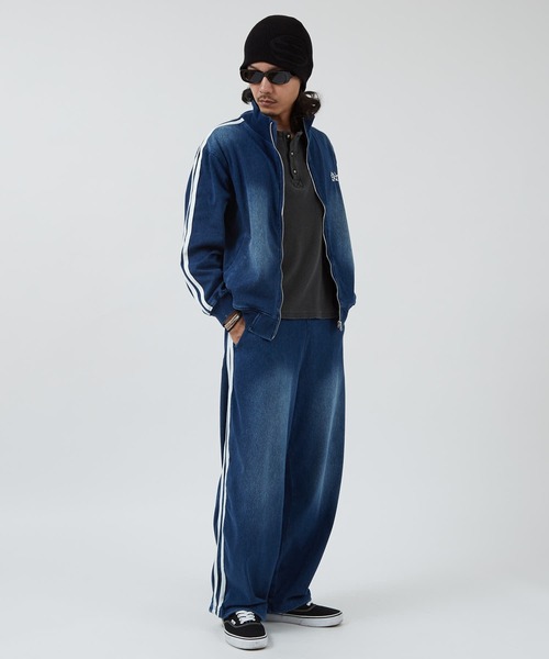 improves(インプローブス)の「刺しゅうロゴ カットデニム トラックジャケット(ジャージ・メンズ・ネイビー/ブラック・LARGE/MEDIUM)」の9枚目の写真