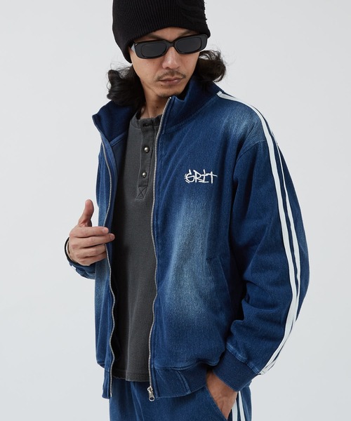 improves(インプローブス)の「刺しゅうロゴ カットデニム トラックジャケット(ジャージ・メンズ・ネイビー/ブラック・LARGE/MEDIUM)」の11枚目の写真