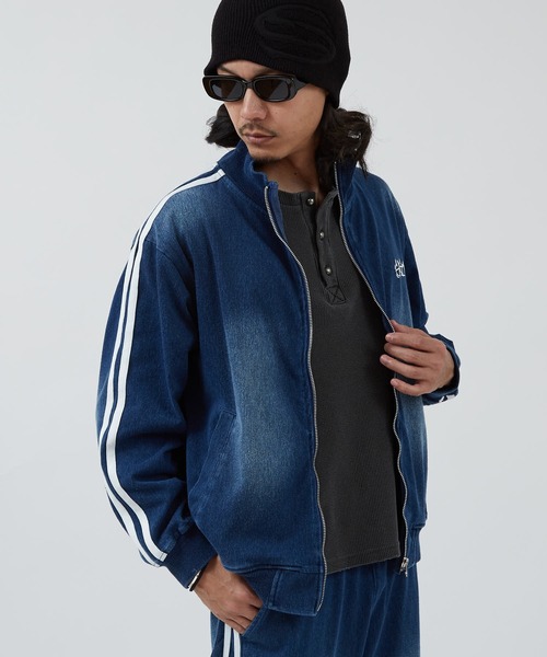 improves(インプローブス)の「刺しゅうロゴ カットデニム トラックジャケット(ジャージ・メンズ・ネイビー/ブラック・LARGE/MEDIUM)」の12枚目の写真