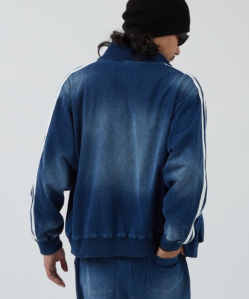 improves(インプローブス)の「刺しゅうロゴ カットデニム トラックジャケット(ジャージ・メンズ・ネイビー/ブラック・LARGE/MEDIUM)」の14枚目の写真