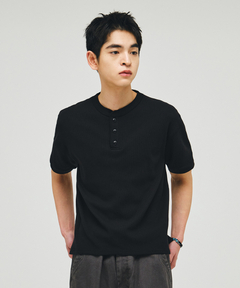 セール】ヘビーオンス S/S ヘンリーネック / Tシャツ / 半袖 / 無地