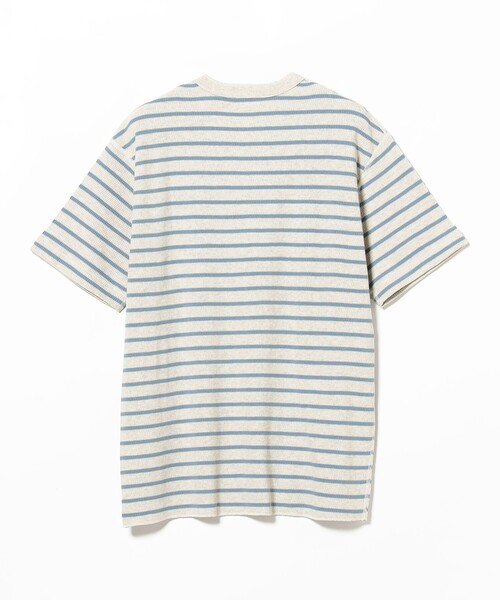 Healthknit(ヘルスニット)の「【別注】Healthknit / Honeycomb Thermal Henry Neck T-shirt Horizontal Stripe(Tシャツ/カットソー・メンズ・その他/その他1・S/M/L/XL)」の5枚目の写真