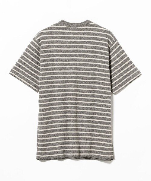 Healthknit(ヘルスニット)の「【別注】Healthknit / Honeycomb Thermal Henry Neck T-shirt Horizontal Stripe(Tシャツ/カットソー・メンズ・その他/その他1・S/M/L/XL)」の9枚目の写真