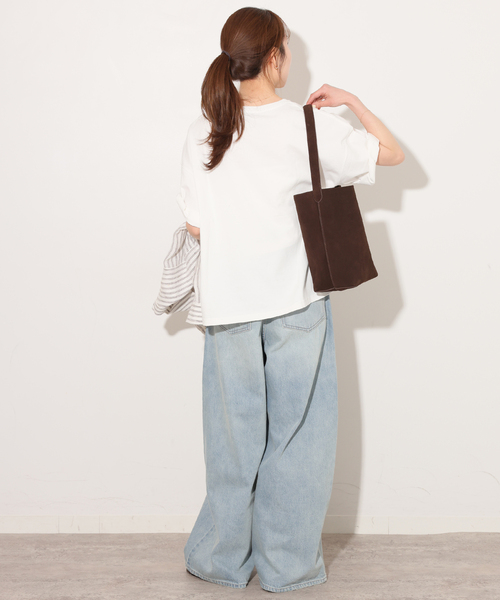 JOURNAL STANDARD relume(ジャーナルスタンダード レリューム)の「CAMBRIDGEロゴTシャツ(Tシャツ/カットソー・レディース・キャメル/ホワイト/チャコールグレー・FREE)」の11枚目の写真
