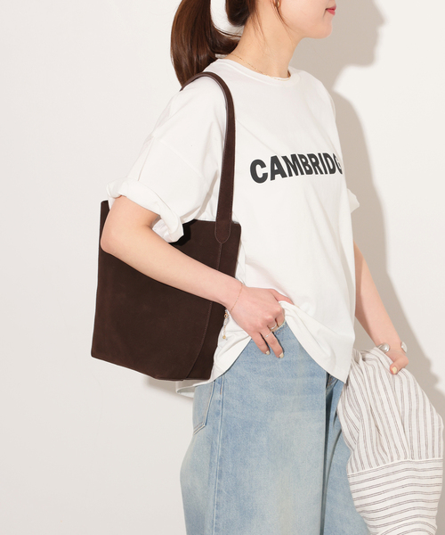 JOURNAL STANDARD relume(ジャーナルスタンダード レリューム)の「CAMBRIDGEロゴTシャツ(Tシャツ/カットソー・レディース・キャメル/ホワイト/チャコールグレー・FREE)」の14枚目の写真