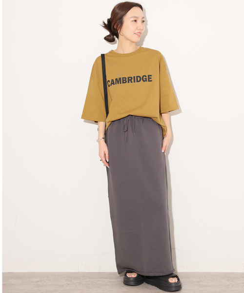 JOURNAL STANDARD relume(ジャーナルスタンダード レリューム)の「CAMBRIDGEロゴTシャツ(Tシャツ/カットソー・レディース・キャメル/ホワイト/チャコールグレー・FREE)」の16枚目の写真