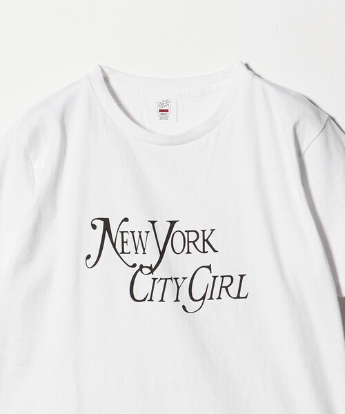 6（ロク）の「＜6(ROKU)＞NEW YORK CITY GIRL Tシャツ（Tシャツ/カットソー・レディース・ライトピンク/ホワイト・L/S）」の8枚目の写真
