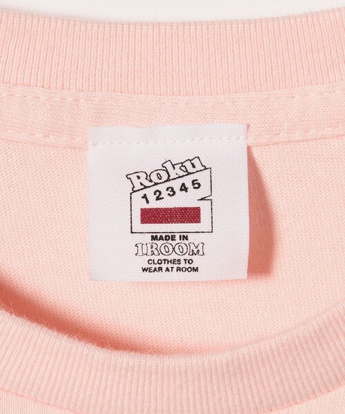 6（ロク）の「＜6(ROKU)＞NEW YORK CITY GIRL Tシャツ（Tシャツ/カットソー・レディース・ライトピンク/ホワイト・L/S）」の11枚目の写真