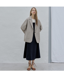 Overfit Basic Tailored Jacket - IVORY